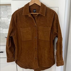 GAP Women's Tan Corduroy Oversized Utility Jacket